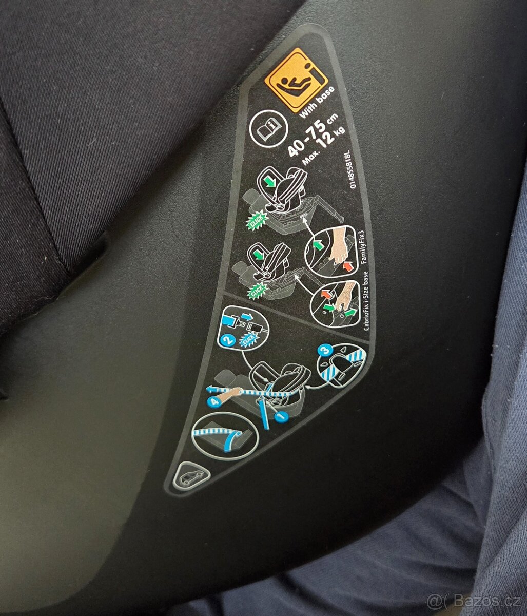 Autosedačka vajíčko Maxi-Cosi Cabriofix i size Essential BLA - 5