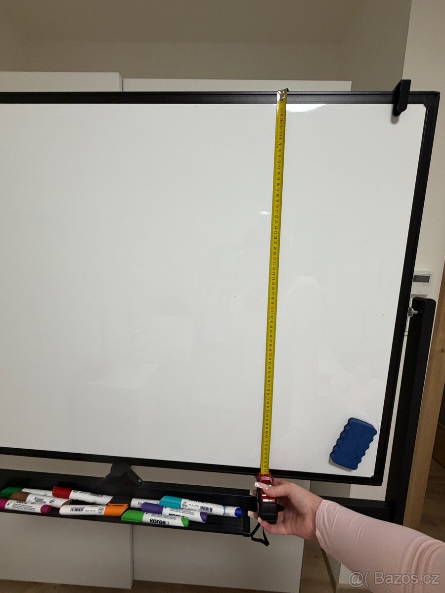 Bílá popisovací magnetická překlápěcí tabule - 5