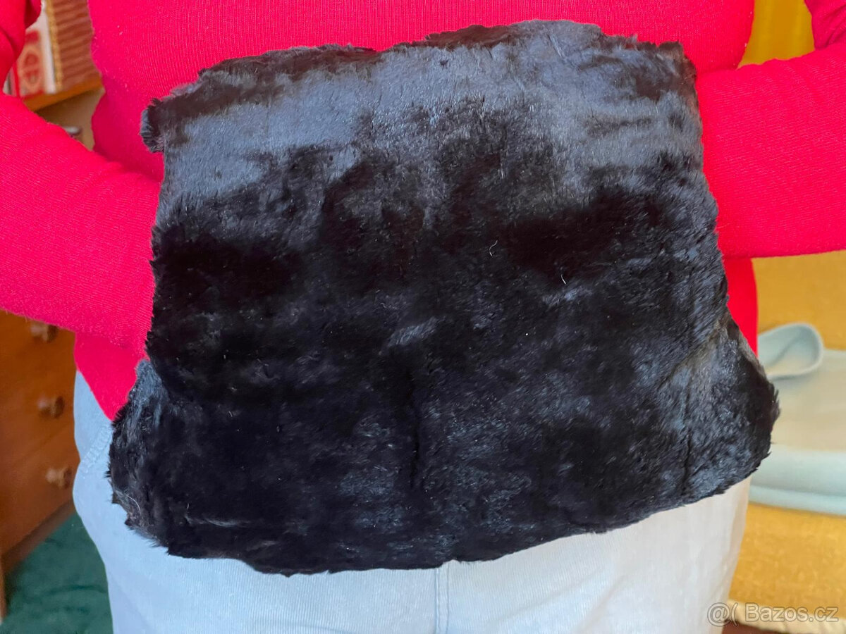 Persianový kožich s norkovým límcem - 5