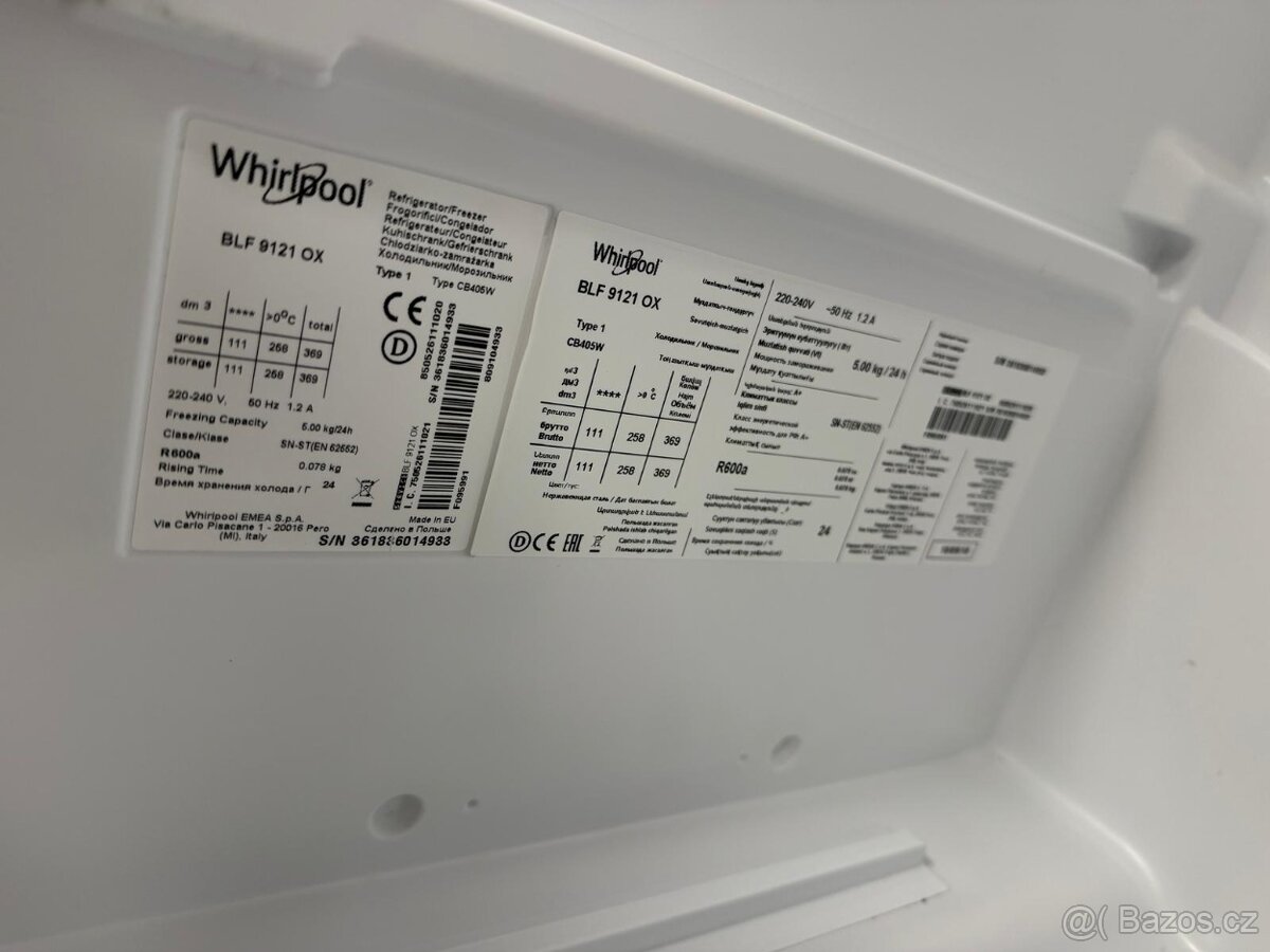 Lednička Whirlpool BLF9121 OX - 5