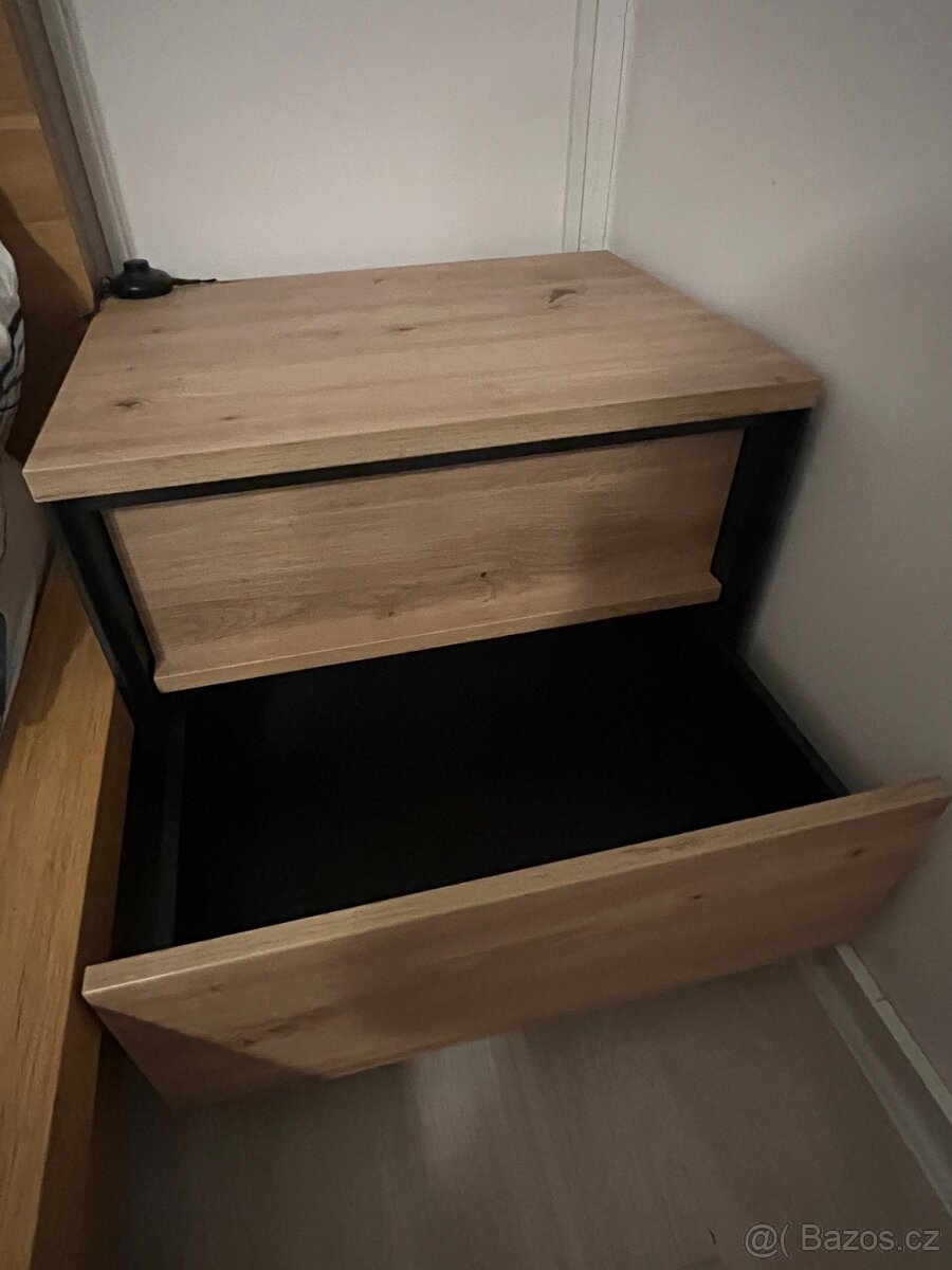 Noční stolek - LED podsvícené (warm white) - 5