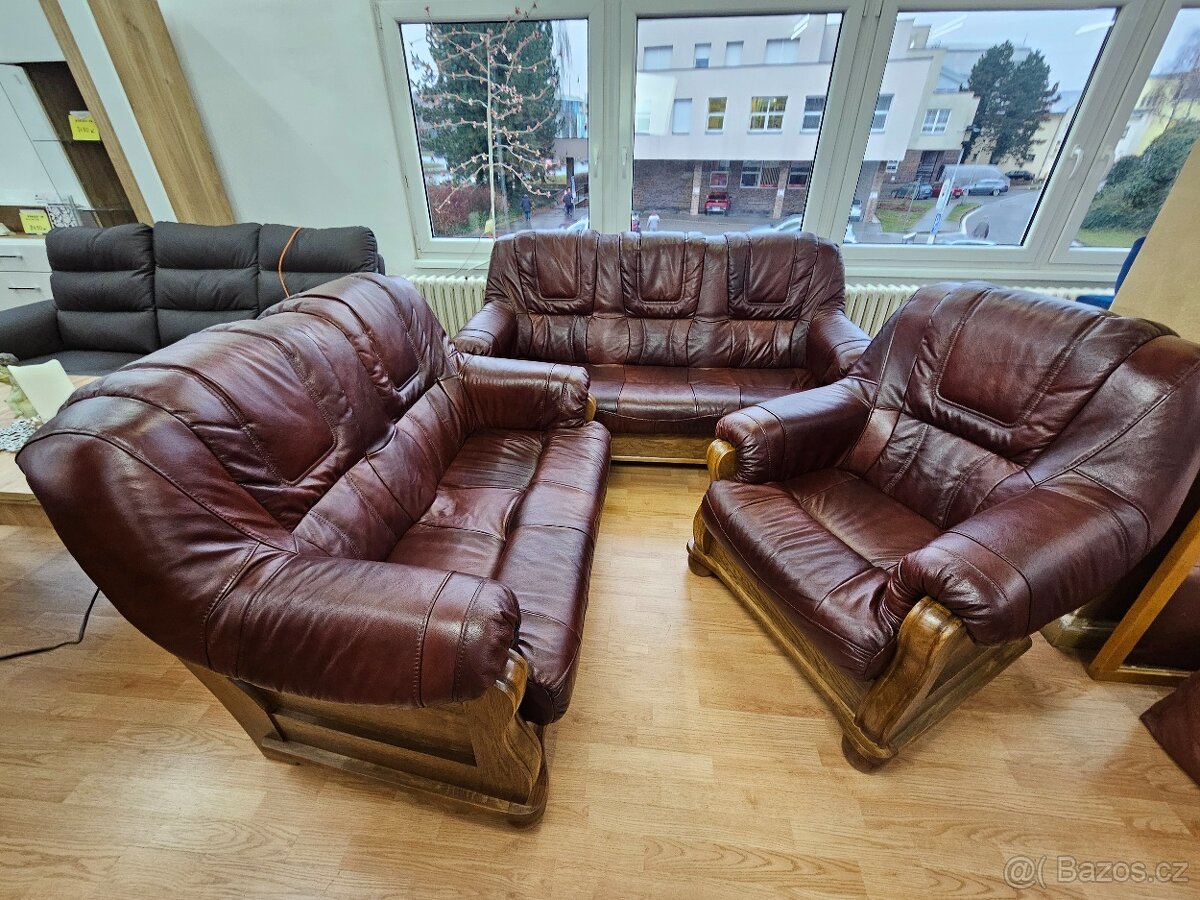 Kožená sedací souprava Romeo 3+2+1 - 5