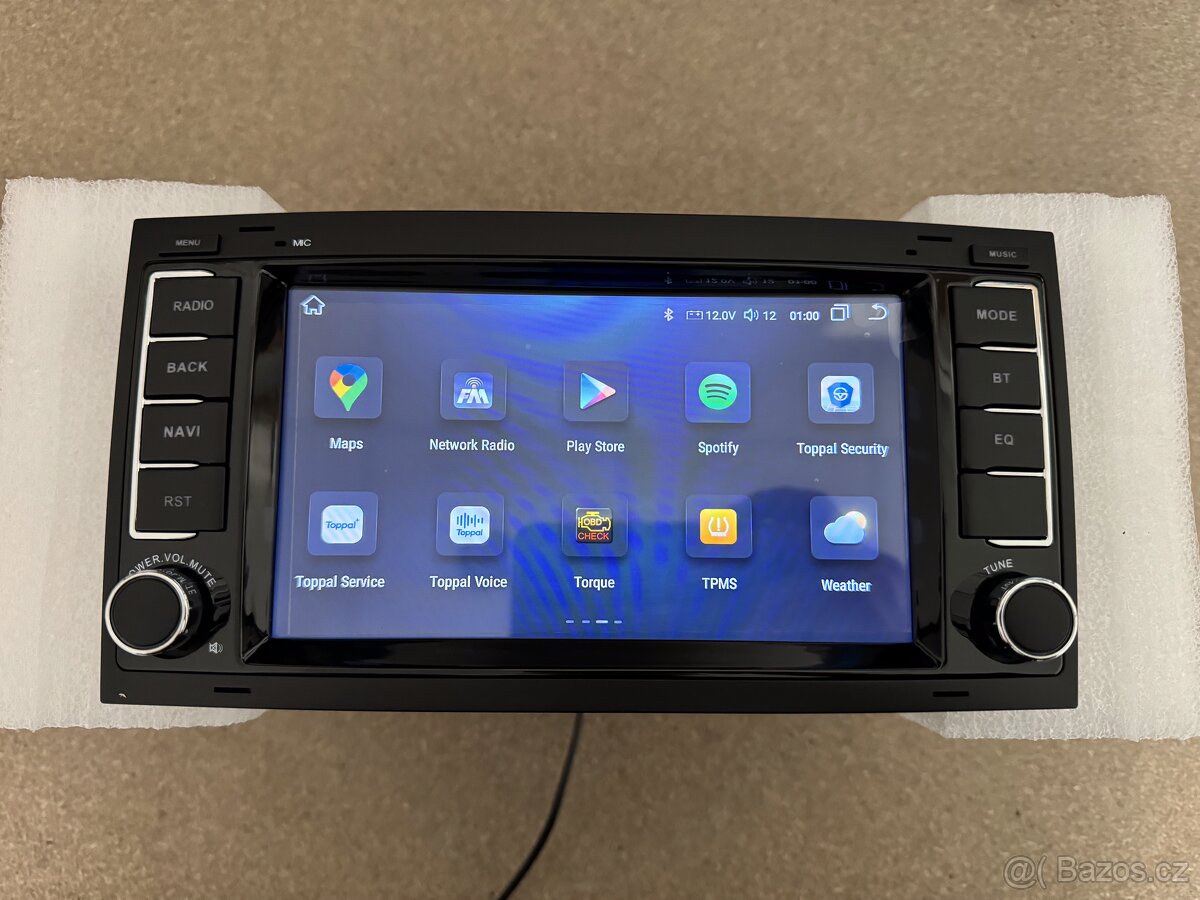 NOVÉ 7" Android 13 Autorádio - VW Transporter T5 a Touareg - 5