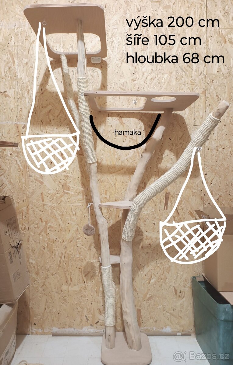 Luxusní kočičí strom, škrabadlo - 5