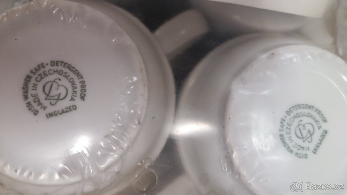 Staré gastro porcelánové hrnečky 12 kusů - 5