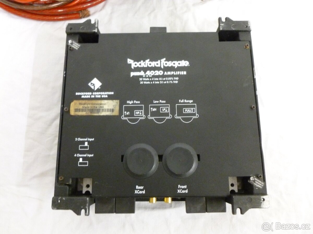 Rockford Fosgate Punch 4020 + kabely - 5