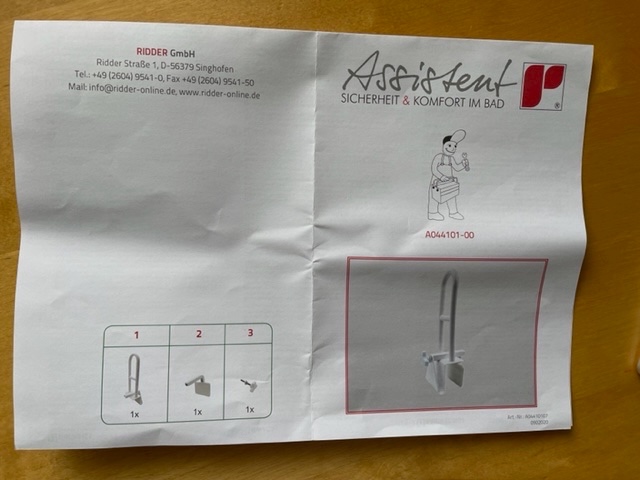 Bezpečnostní madlo do vany RIDDER - 5