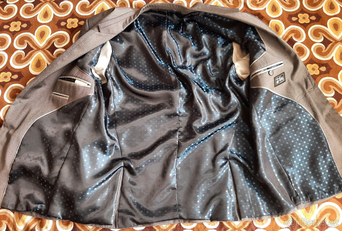 Šedý pánský oblek The KING vel. 54M - 5