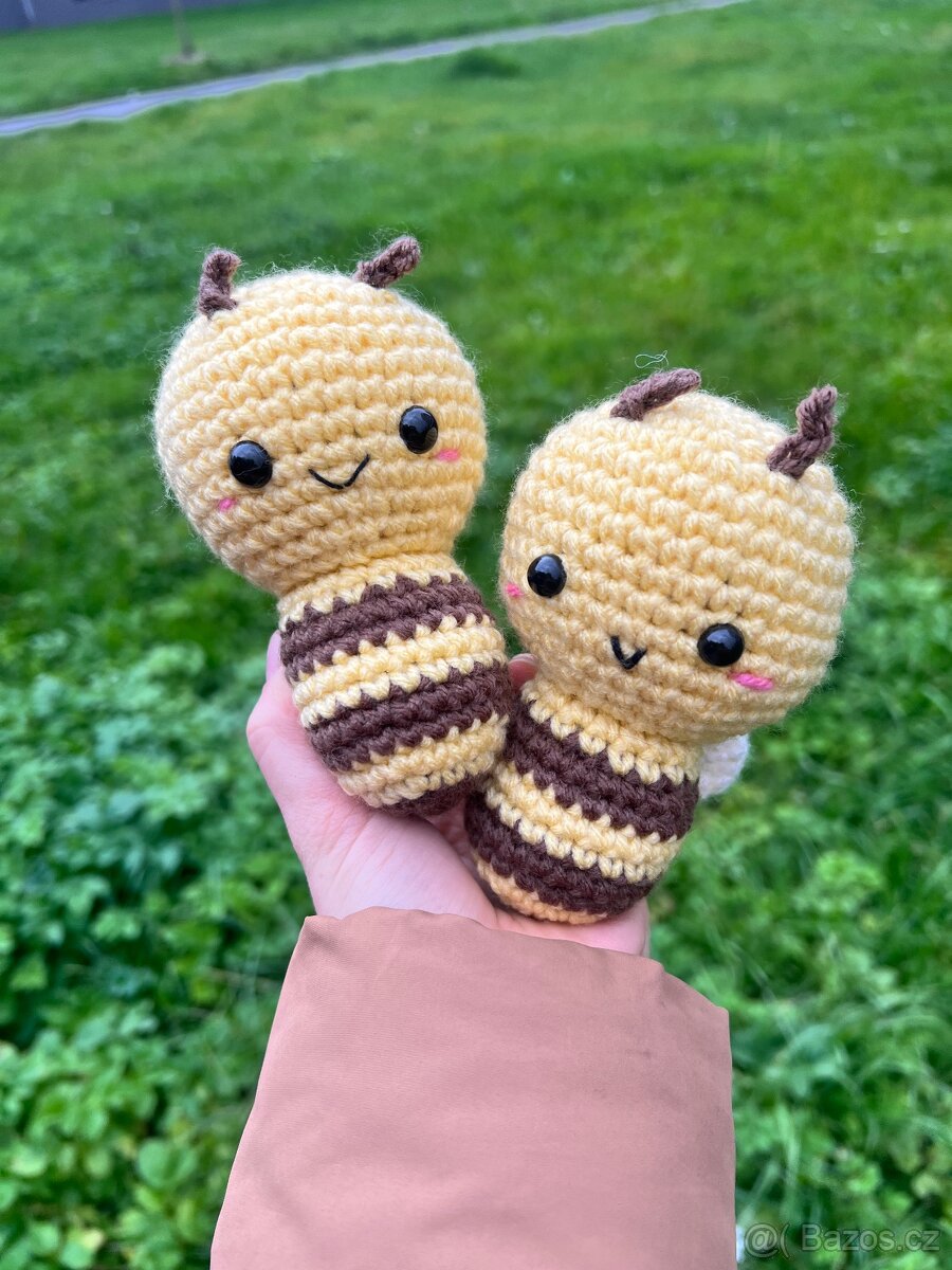 Háčkovaná hračka - včela, čmelák, vosa - 5