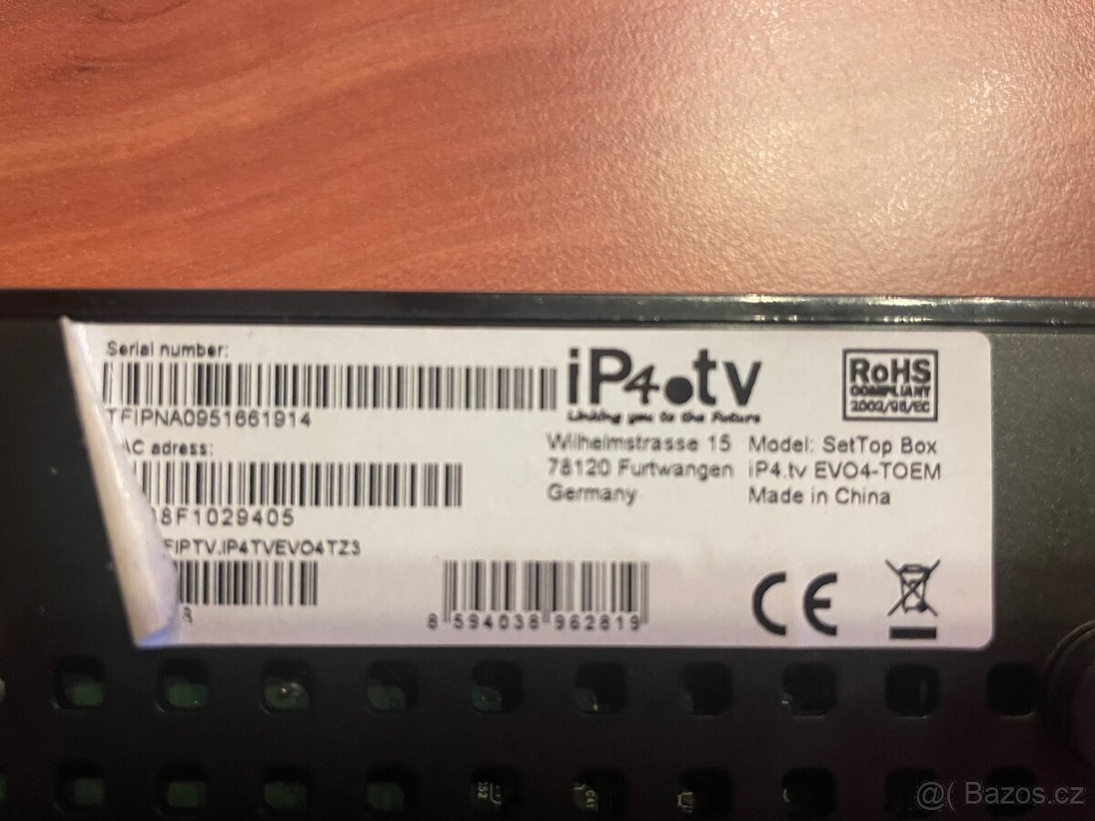 O2 TV Set Top Box iP4.tv EVO4-TOEM - nepodporovaný - 5