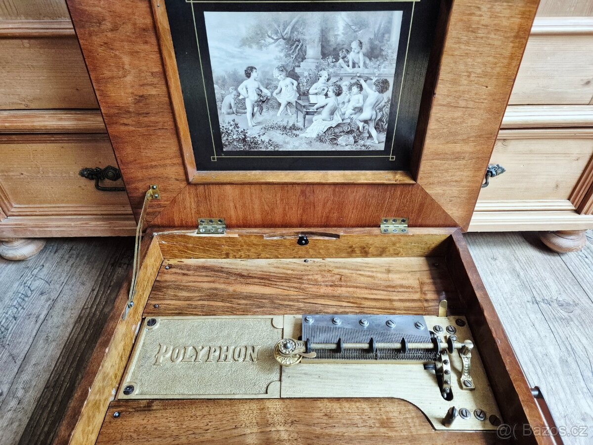 Starožitný hrací stroj Polyphon, 1895 - 5
