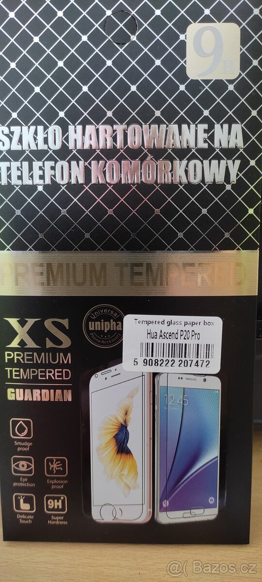 tvrzená skla pro mobily Huawei P20 Pro, Samsung A40, iPhone - 5