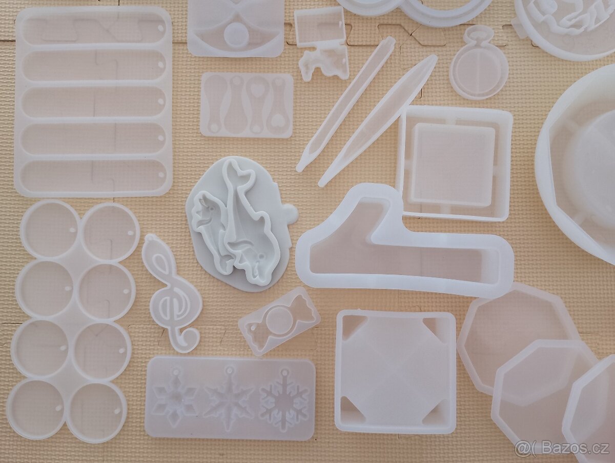 50ks silikonových forem pro pryskyřici a licí hmoty - 5