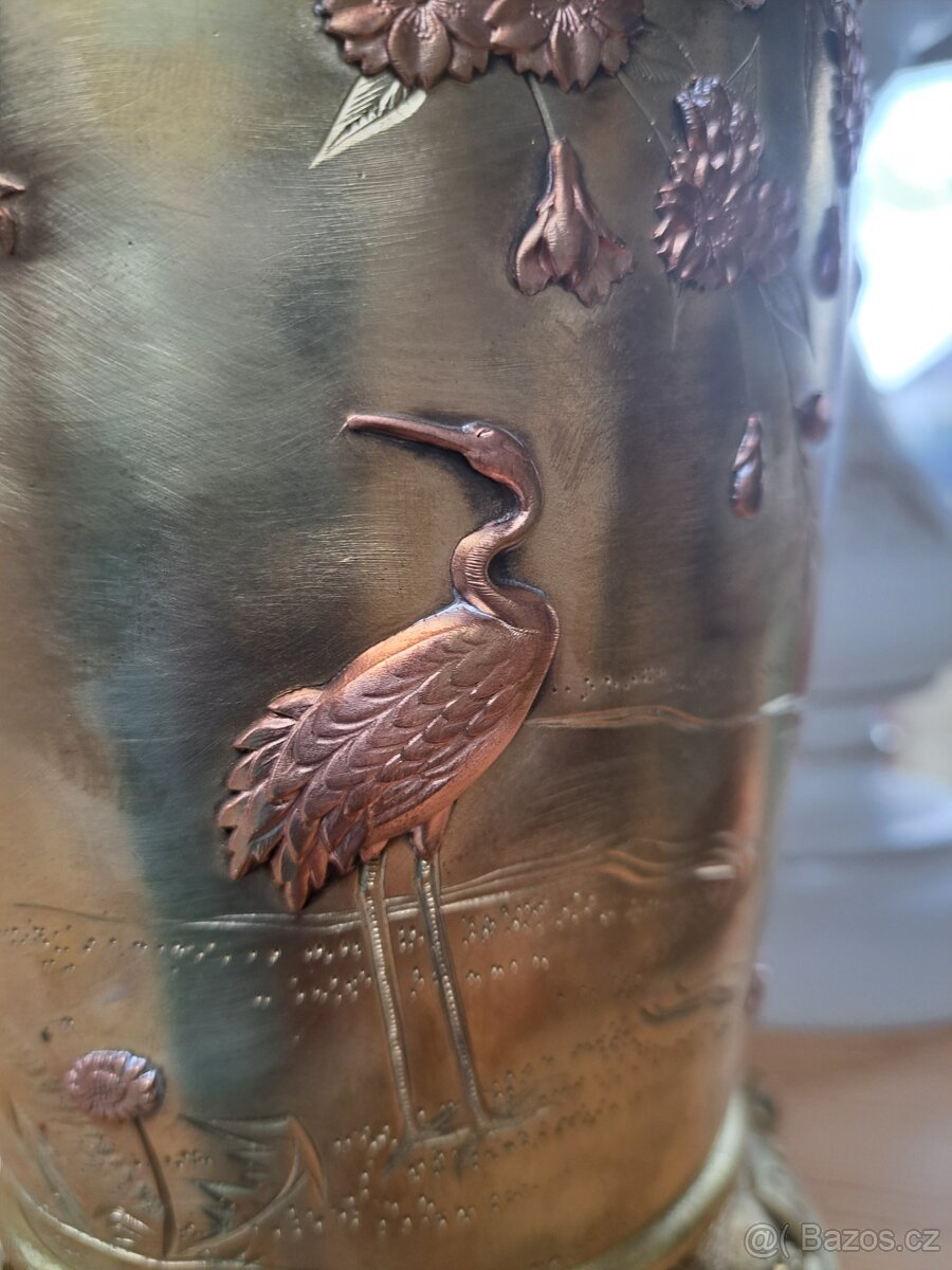 Petrolejová lampa z mosazi - 5