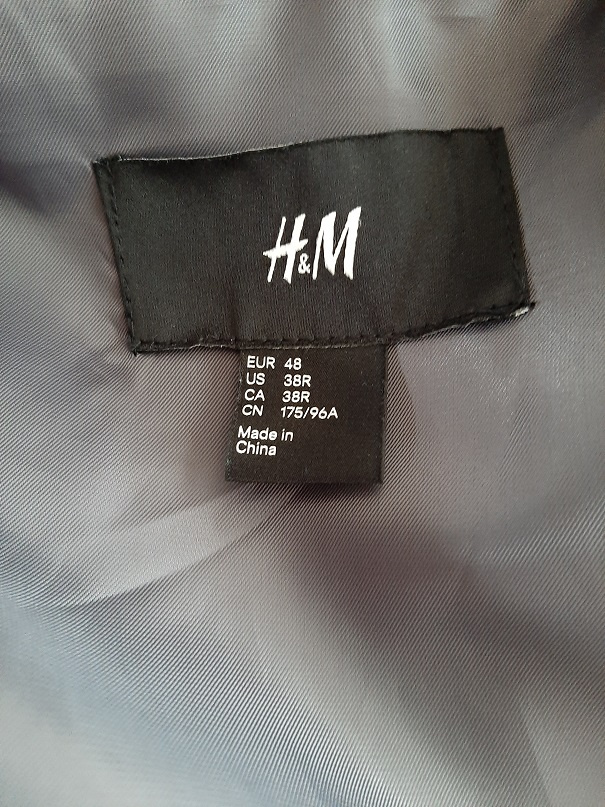 Světle šedý pánský oblek H&M vel. 48 - 5