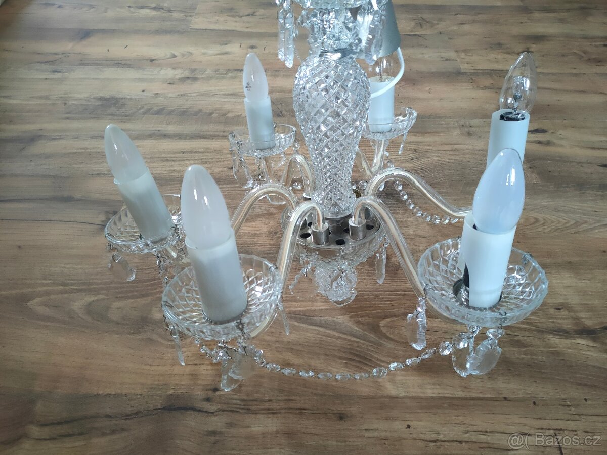 Křišťálový lustr retro - 5