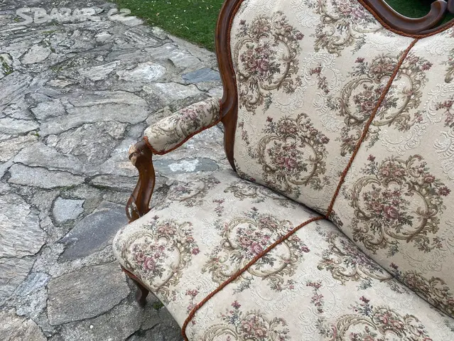 Starozitne zamcke sofa, gauc - 5