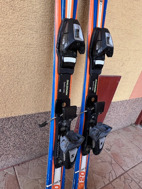 Prodám dětské lyže GASPO FUN X 120cm včetně vázání SALAMON - 5