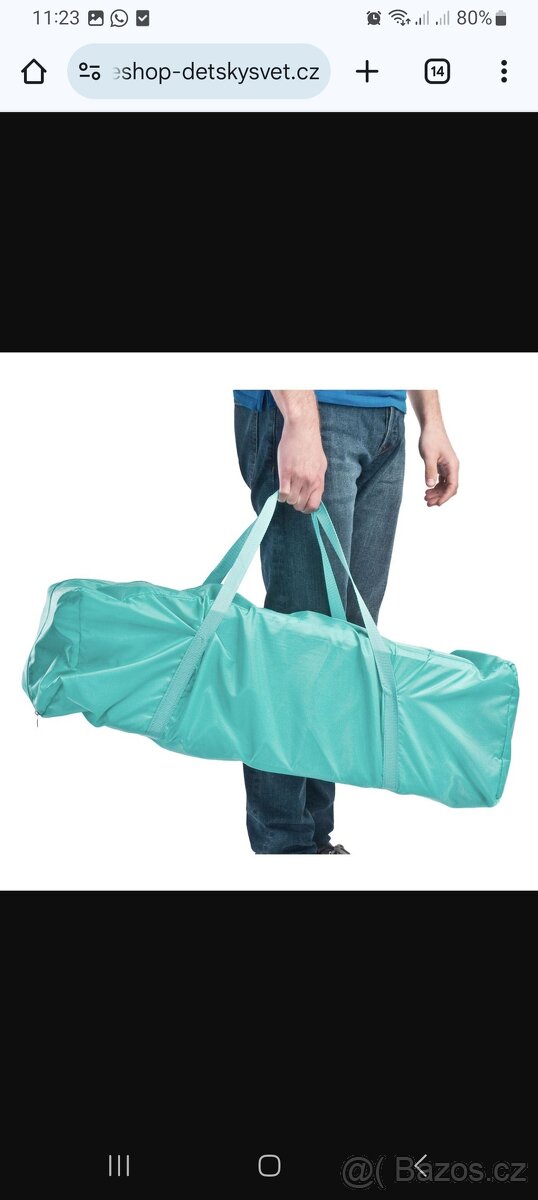 Dětská cestovní postýlka CARETERO Basic Plus 2017 graphite - 5