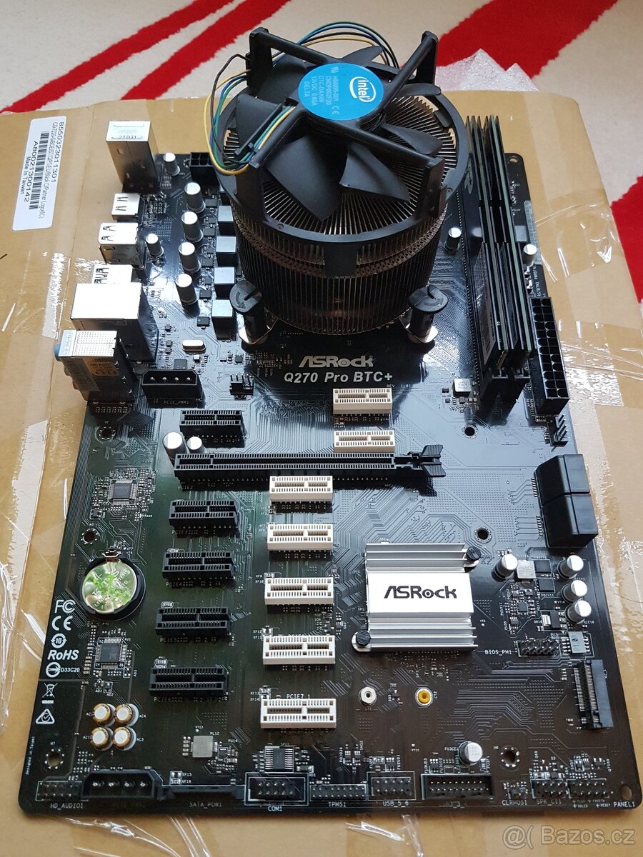 ASrock Q270 Pro BTC+ + i5 6400T + 8GB Ram - 5