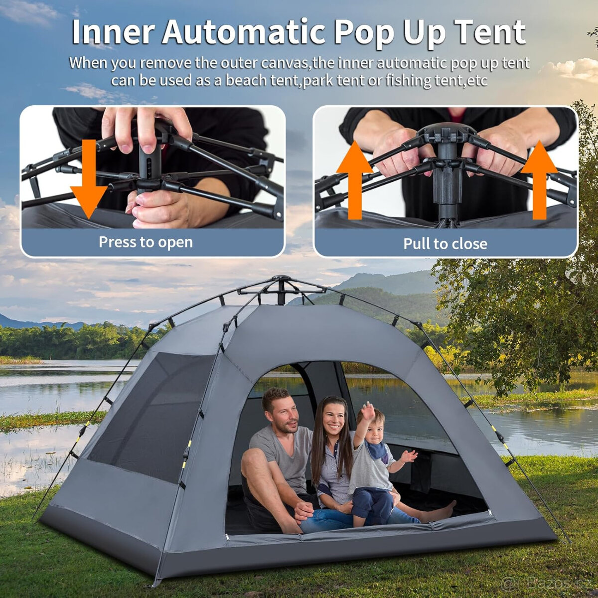 Nový Kempingový stan Yafaca - 5