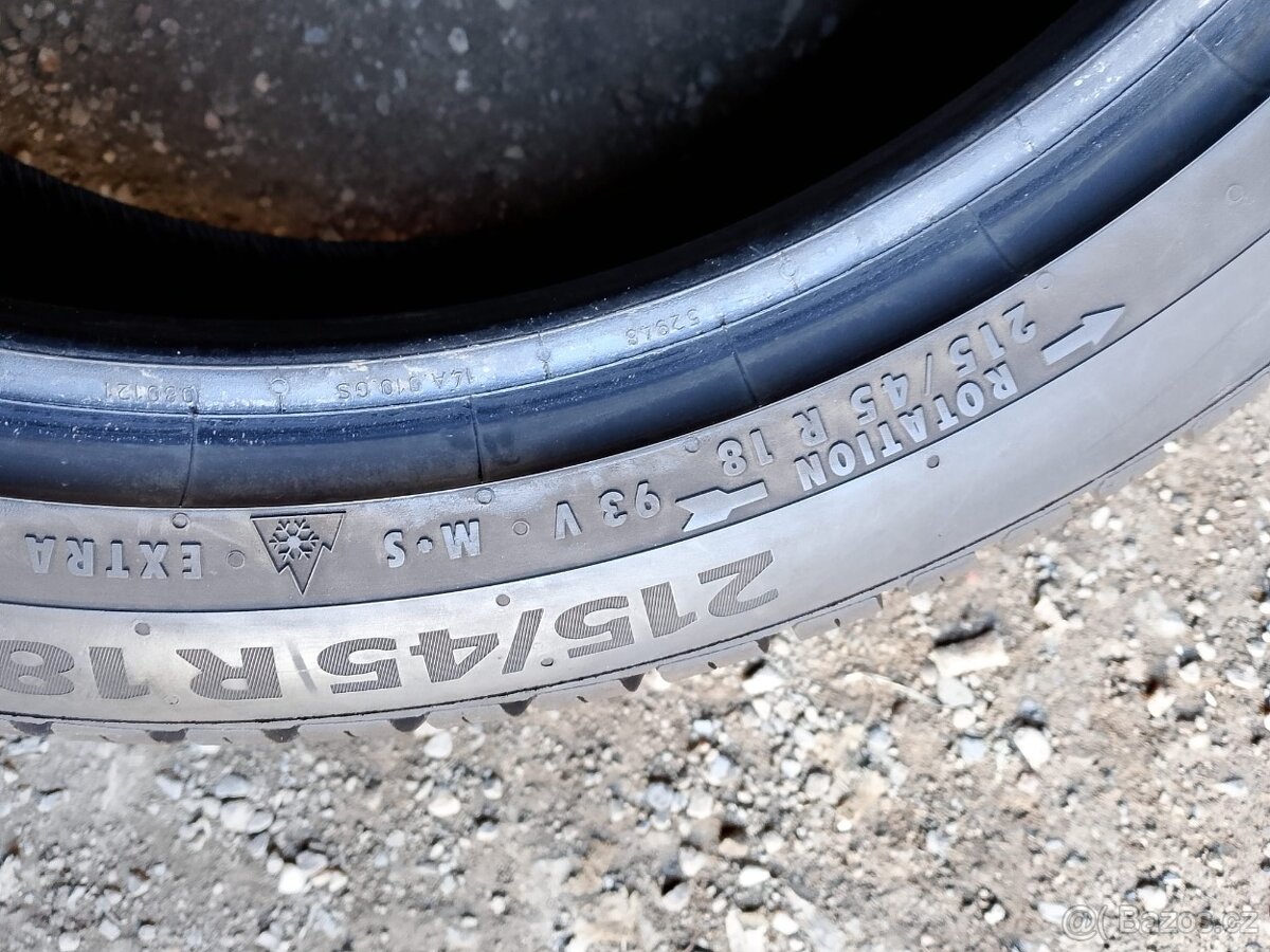 215/45/18 93v Continental - celoroční pneu 2ks - 5