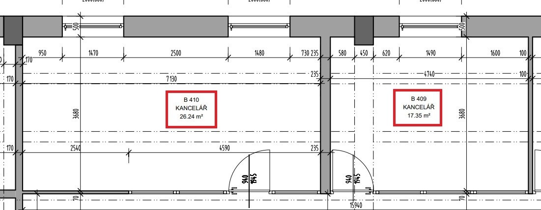 Pronájem kanceláří v OC Praděd, centrum, Šumperk - 5