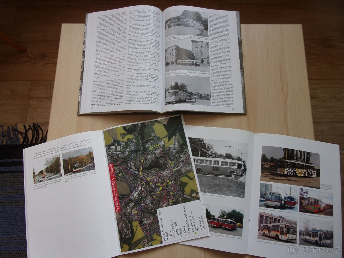JIHLAVA - 3x KNIHA TRAMVAJE, TROLEJBUSY, AUTOBUSY - 5
