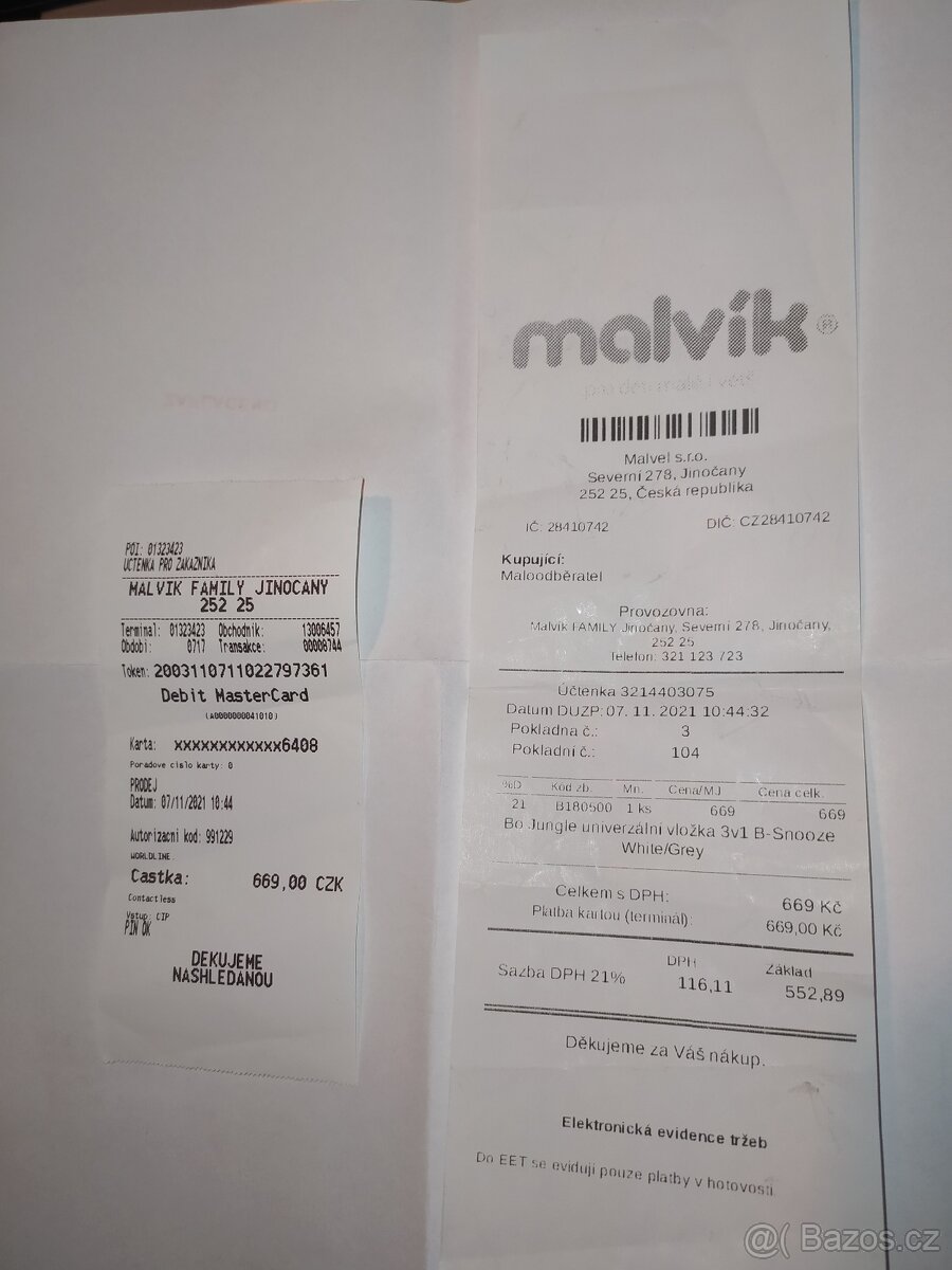 Prodam zanovni novorozeneckou vlozku do autosedacky - 5