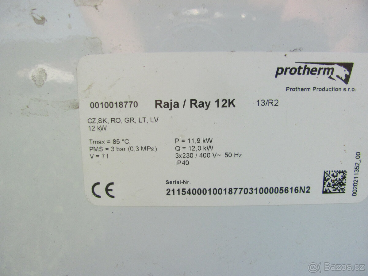 ELEKTROKOTEL PROTHERM 12KW - RAY 12K - 5