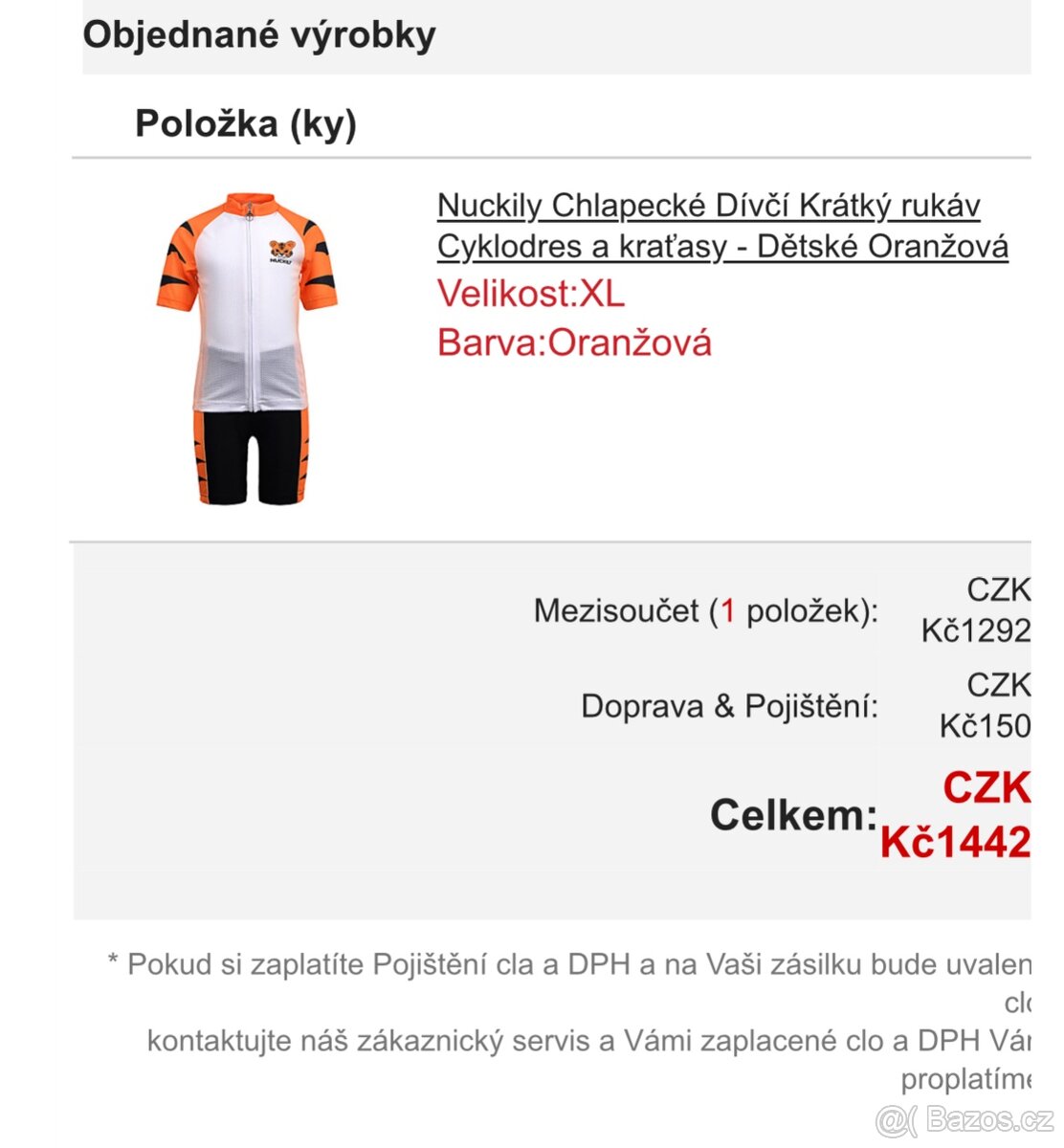 Cyklistický dres Nuckily Tiger - 5