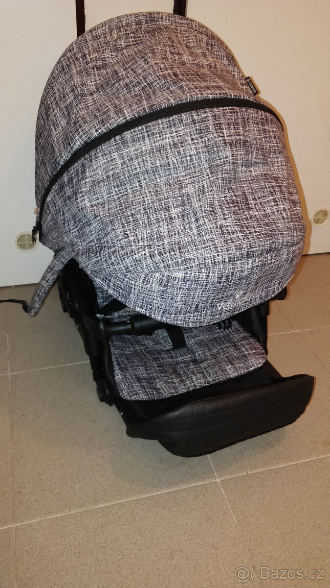 Kombinovaný kočárek venicci shadow denim grey - 5