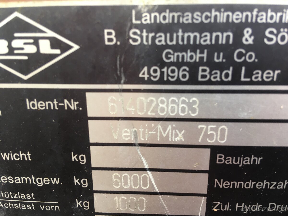 Krmný míchací vůz Strautmann Verti-Mix 750 - 5