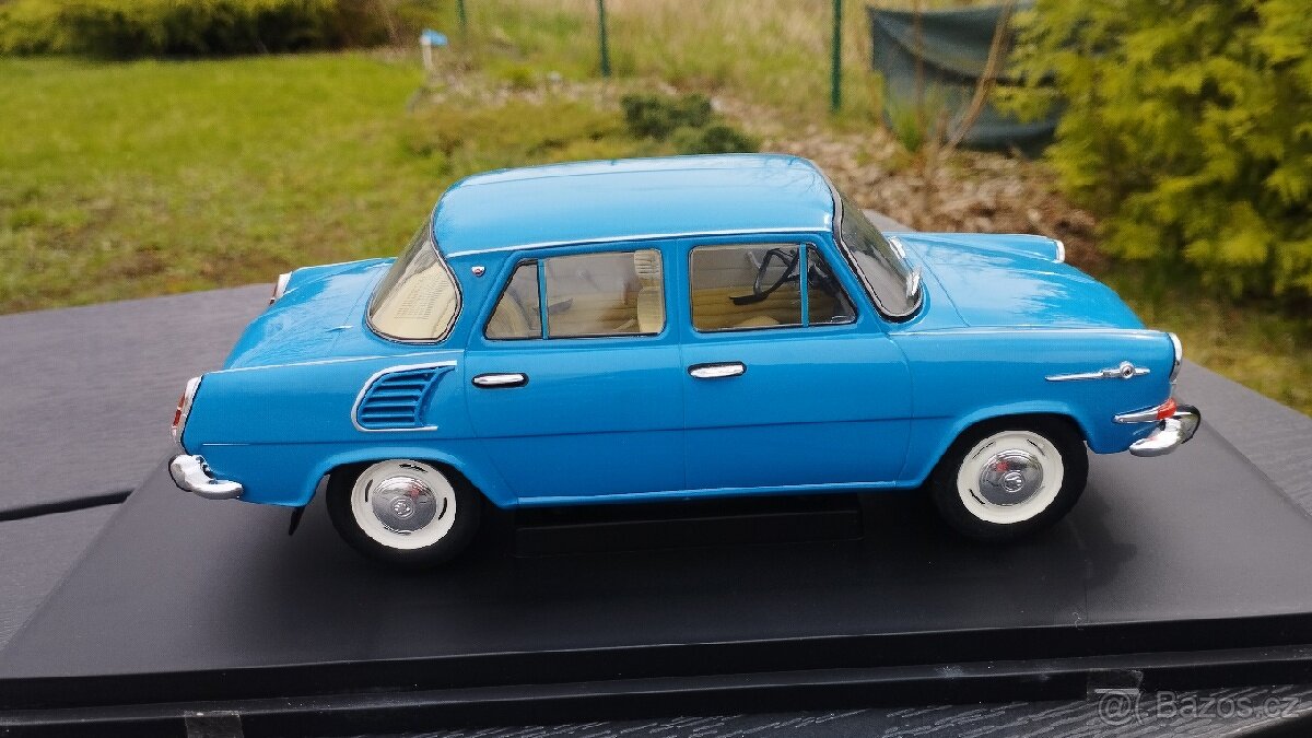 ŠKODA 1000 MB modrá ( 1:18.). - 5