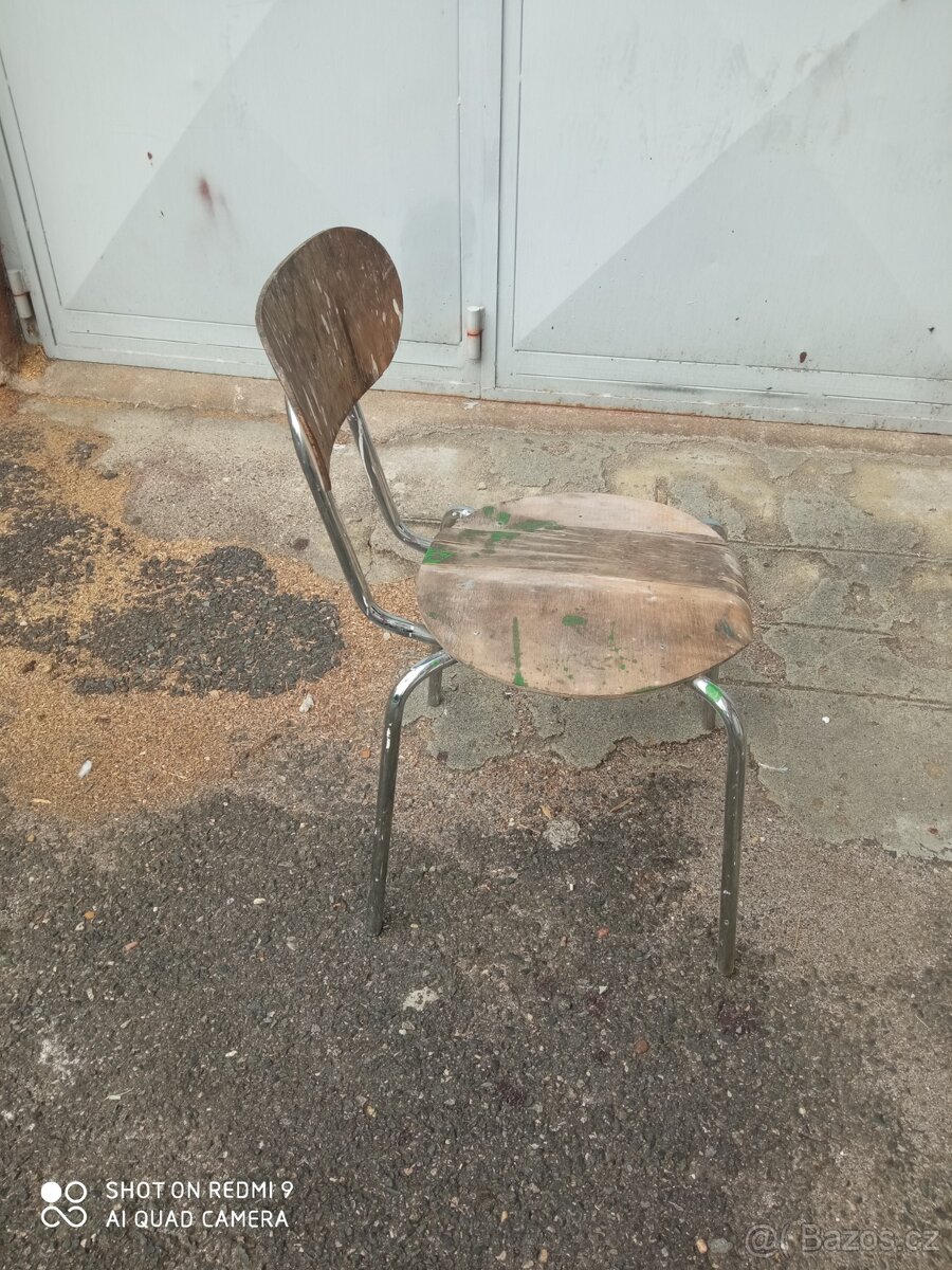 Židle trubková chrom - 5