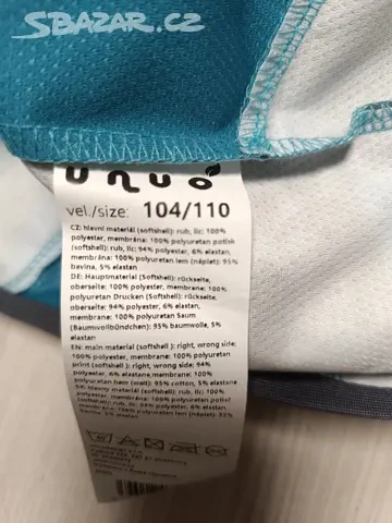 Nová dětská softshellová bunda UNUO , vel. 104/110 - 5