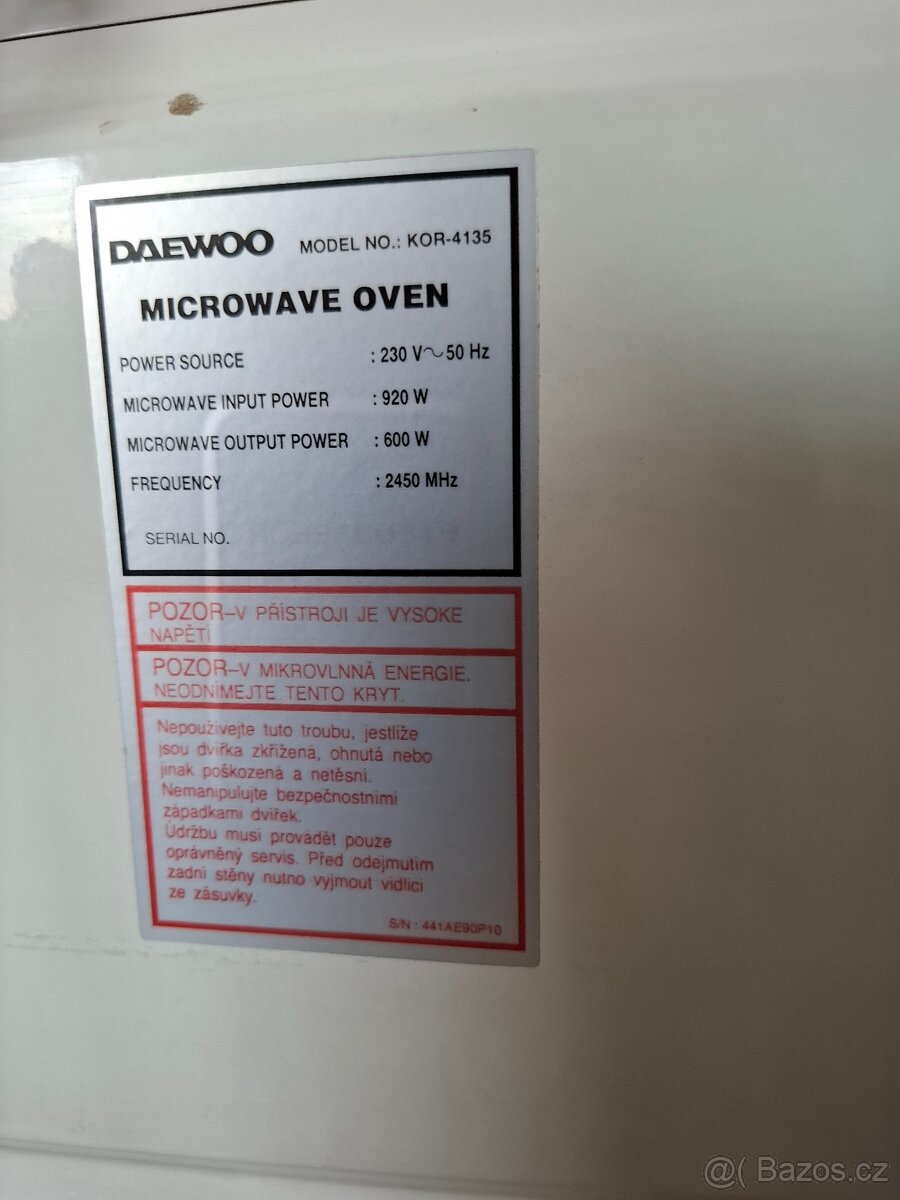 Mikrovlnka Daewoo - 5