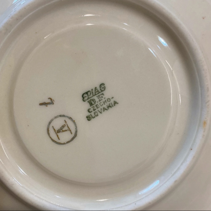 Starožitná romantická sada mini šálků - 5