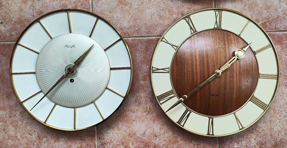 zajímavé 4ks retro kuchyňských hodin z 50 let - 5