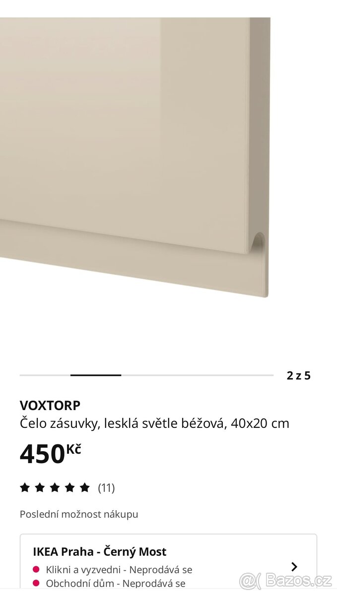 Voxtorp šuplíky na skříňku 6ks10x40 a 1ks 20x40 - 5