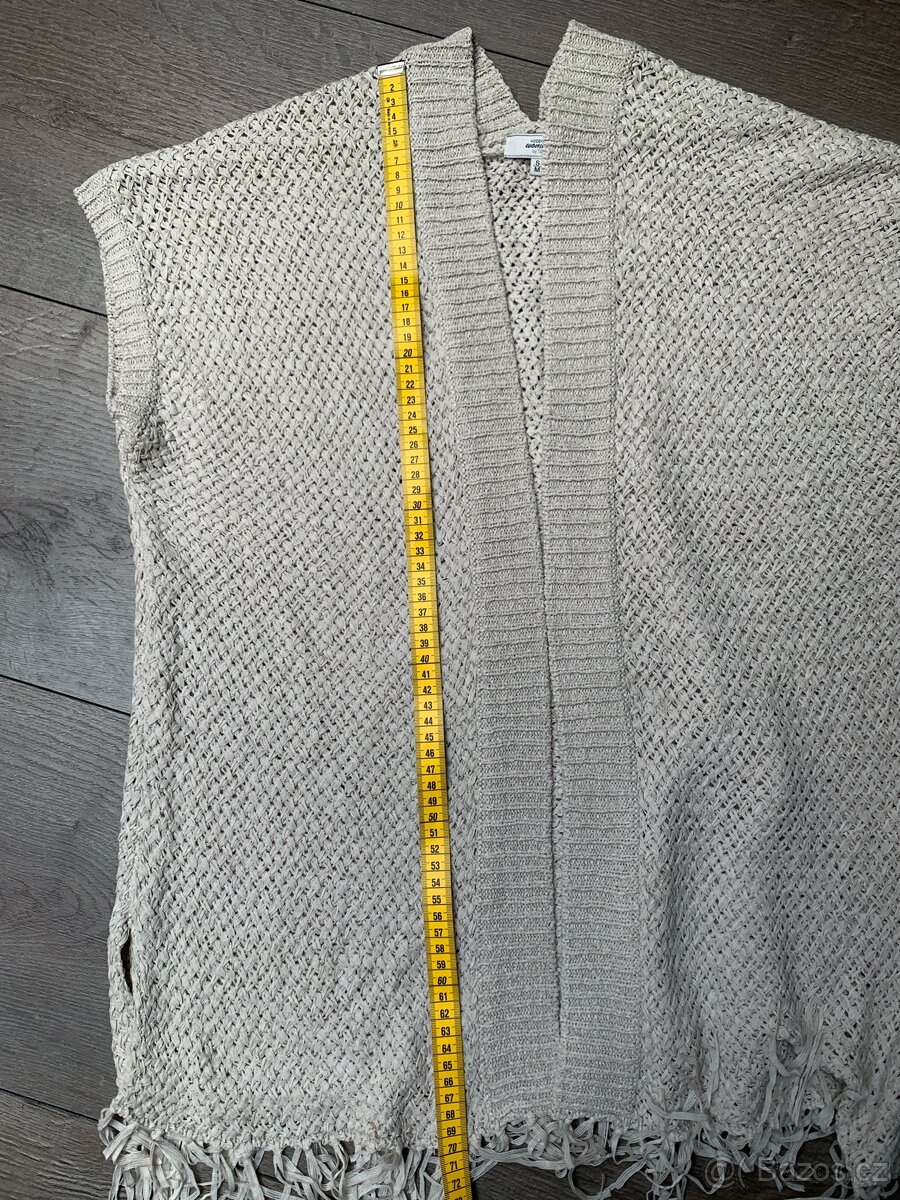 Kardigan s třásněmi, vesta - 5