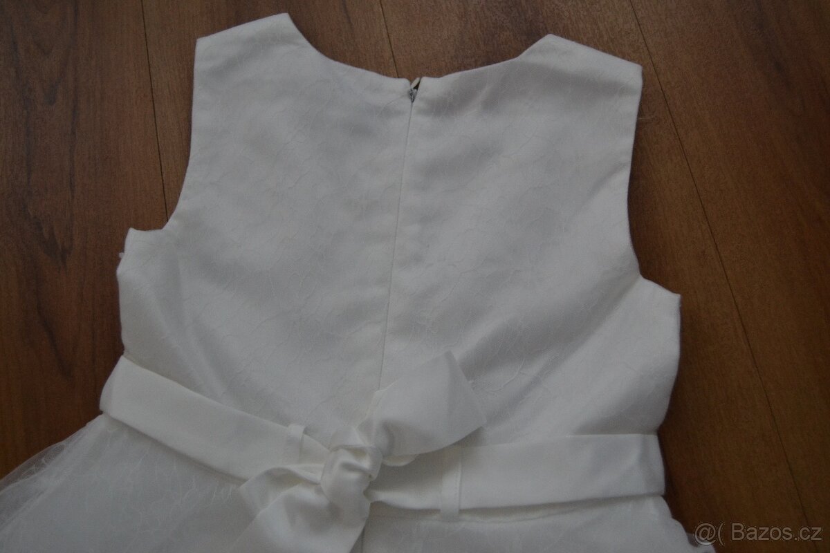 Bílé šaty pro družičku vel. 128 - 5