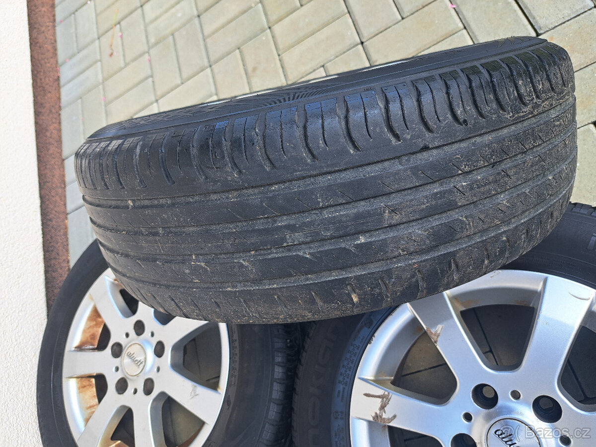 alu kola Aluett 15" 5x114,3 + pneu 195/65/15 - 5
