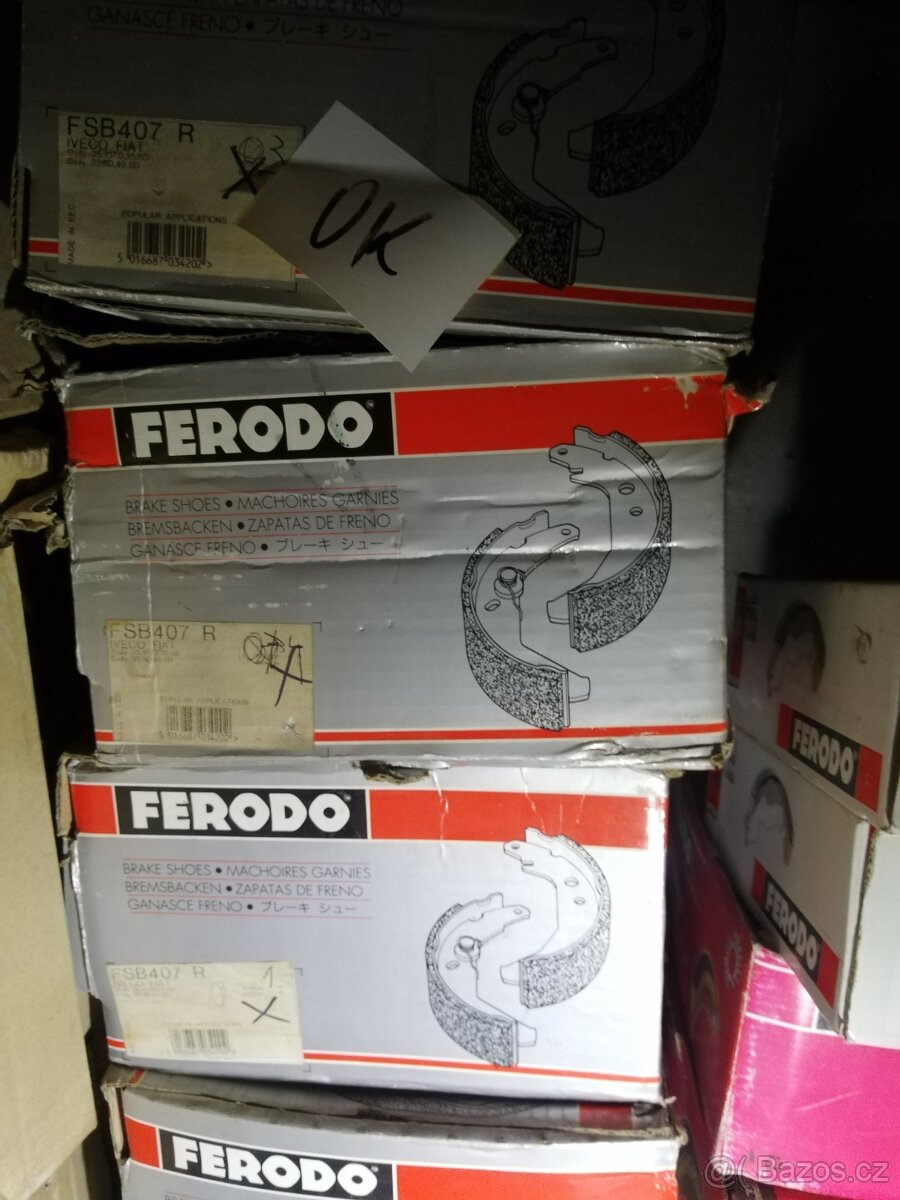 Brzdové obložení čelisti buben brda Ferodo - 5