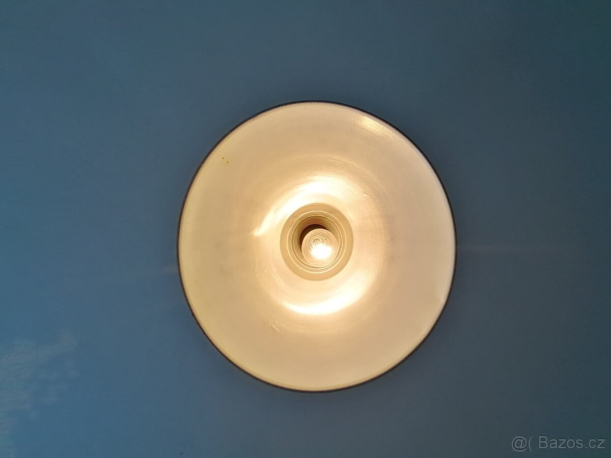 Vintage kovový lustr - 5