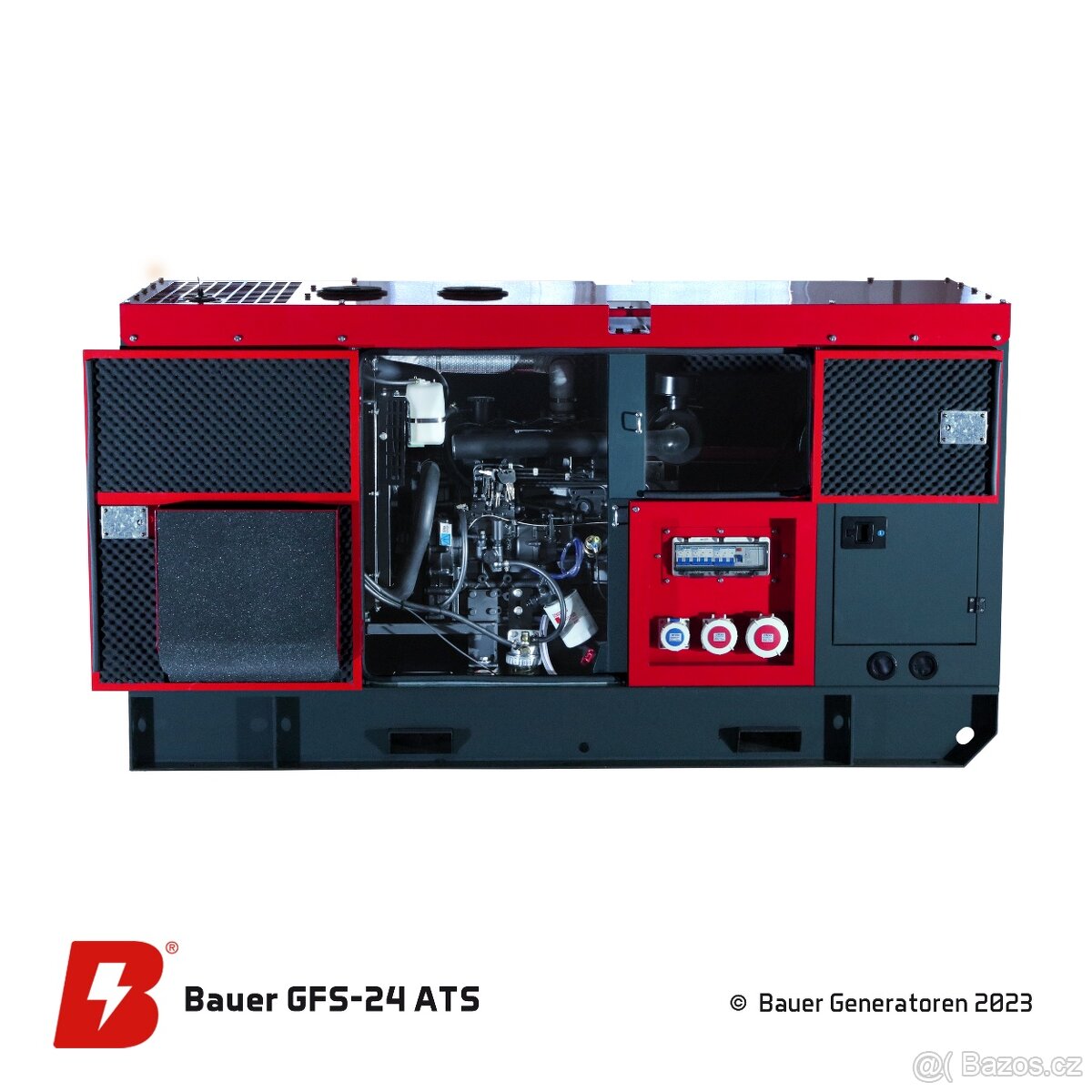 Naftová elektrocentrála GFS-24ATS, 24kW/30kVA generátor - 5