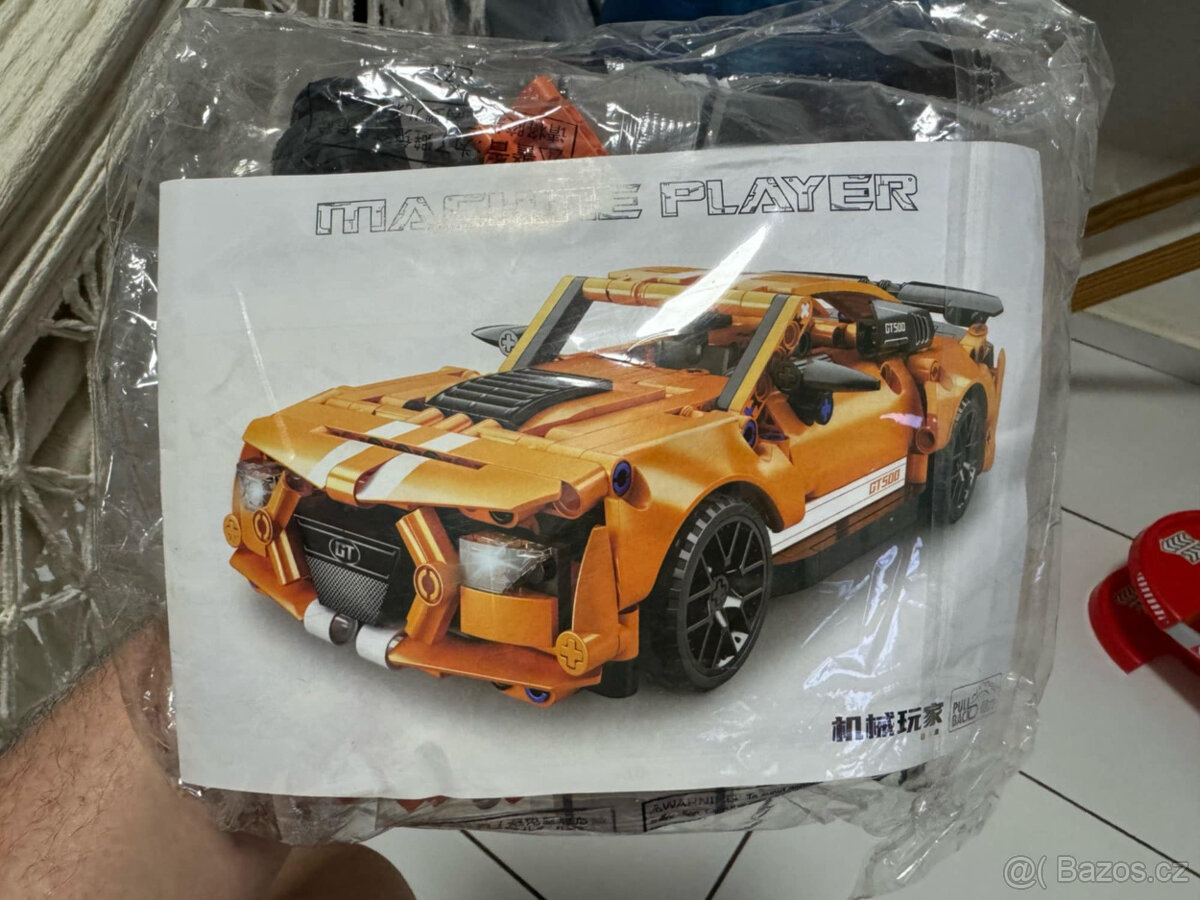 NOVÁ stavebnice závodní auto 478 dílků, délka 24cm - 5