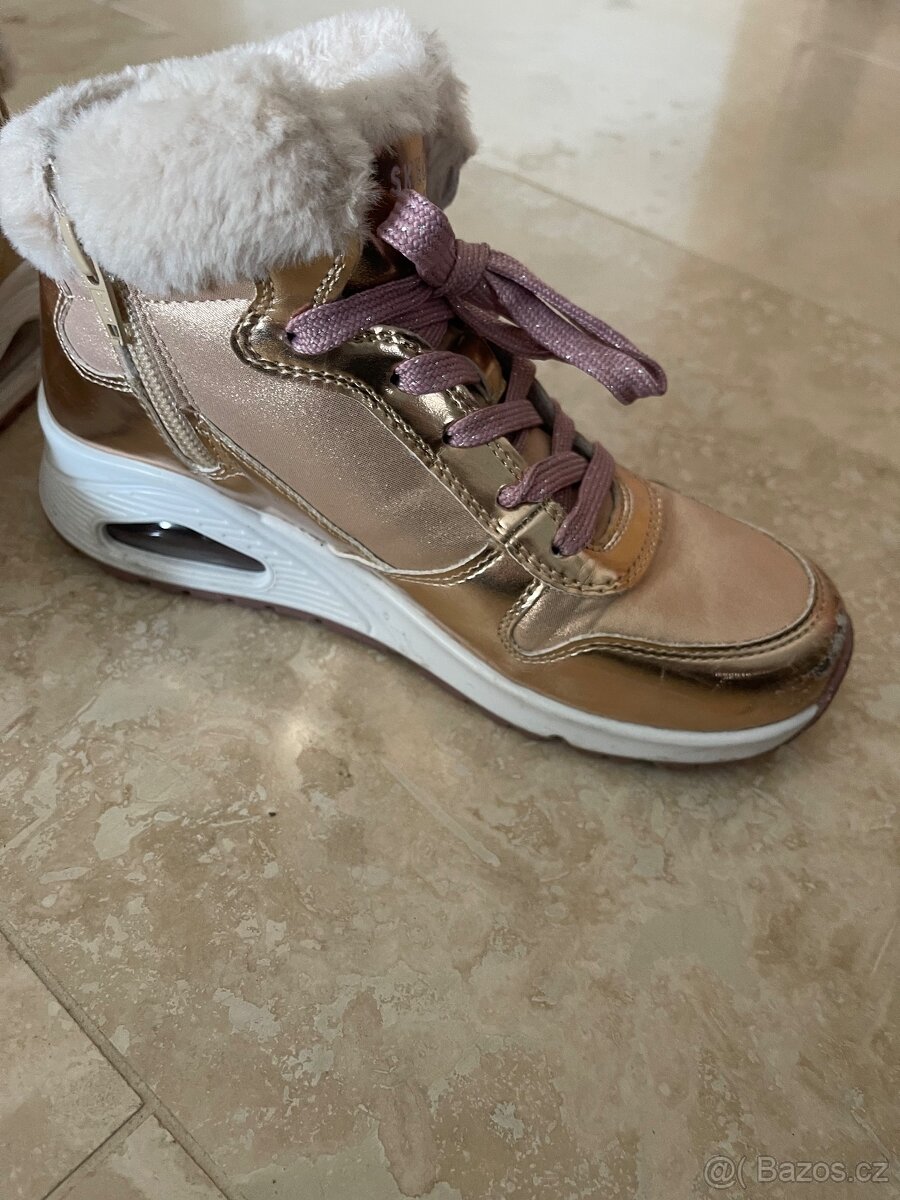 Dívčí zimní obuv Skechers velikost 34 - 5