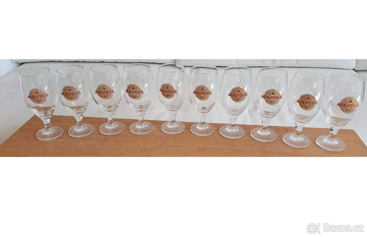 Pěkné poháry číše sklenice Master 0,3l, 10 kusů - 5