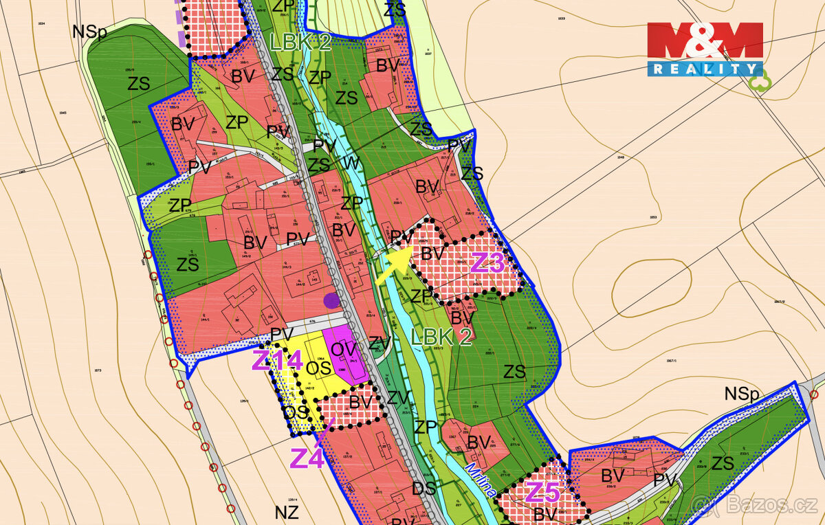 Prodej louky, 877 m², Chyjice - 5